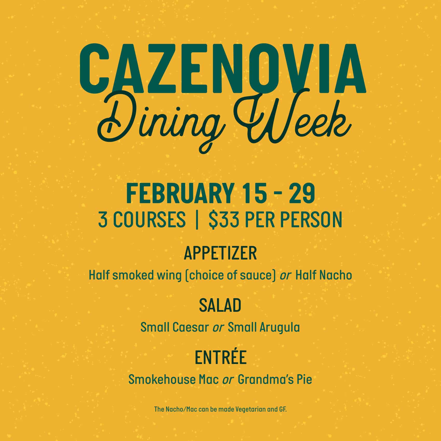 Cazenovia Dining Week Meier's Creek Brewing Company