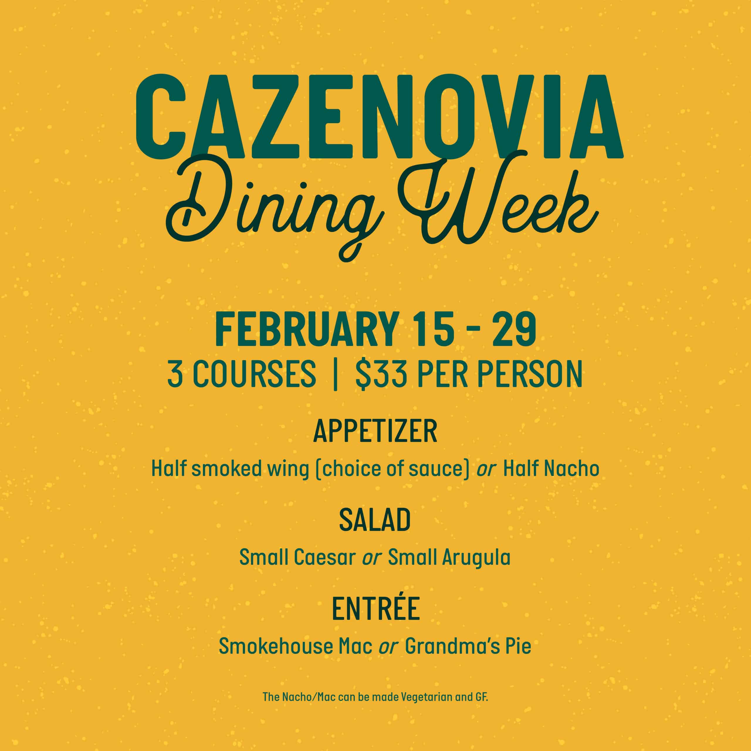 Cazenovia Dining Week Meier's Creek Brewing Company