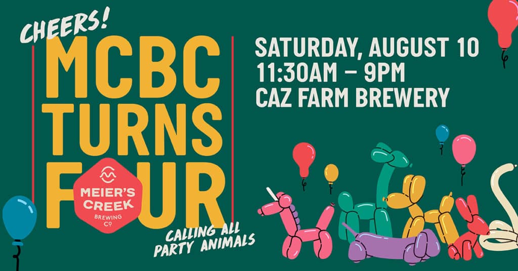MCBC Turns Four! Meier's Creek Brewing Company