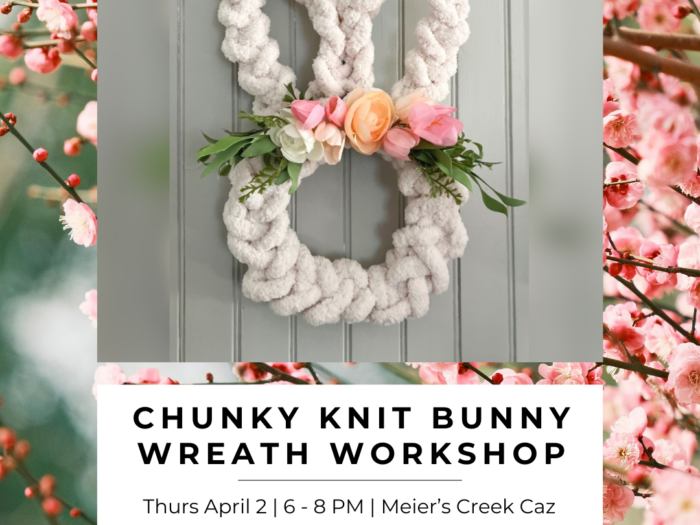 Right Mind Chunky Knit Bunny Wreath Workshop